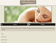 Tablet Screenshot of ambiancespalon.com